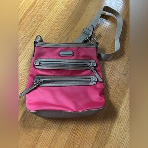 Dana Buchman Pink and Tan Shoulder Bag